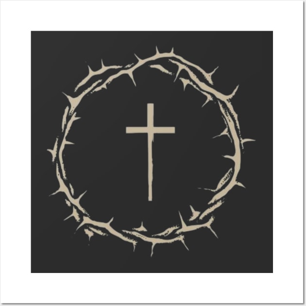 The Crown of Thorns With Cross Wall Art by TheChristianStore